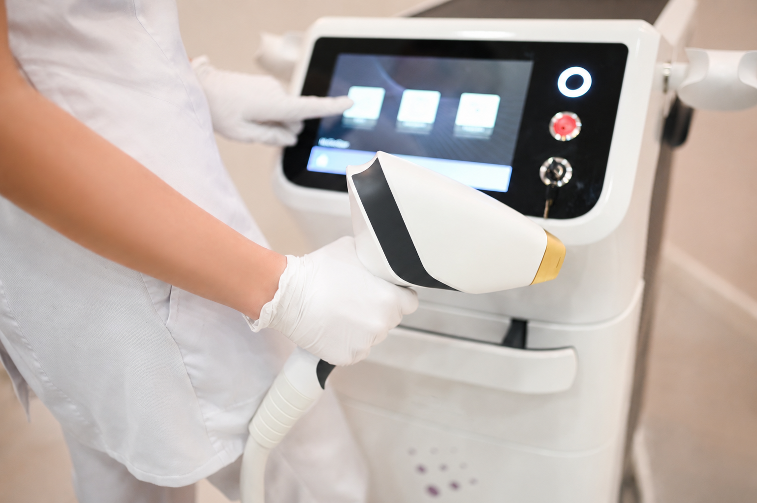 Lichttherapiehandstuk voor VPL bij Huidtotaal