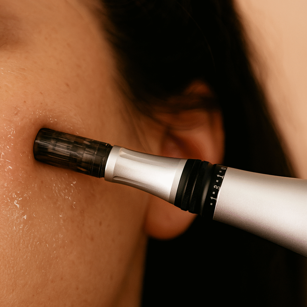 Microneedlingbehandeling met de Campomats 1NEED Pro
